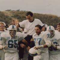 Football 1972, probably first victory under new head coach, Jim Harkema.